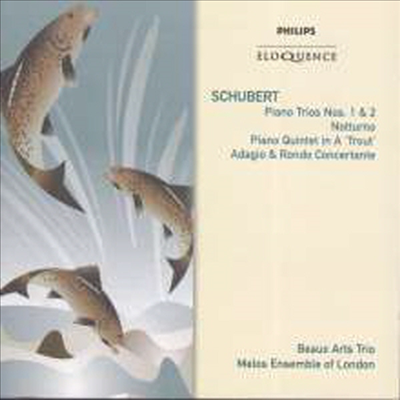 슈베르트: 피아노 삼중주 1, 2번 & 피아노 오중주 '송어' (Schubert: Piano Trios Nos.1, 2 & Piano Quintet 'The Trout') (2CD)(CD) - Beaux Arts Trio