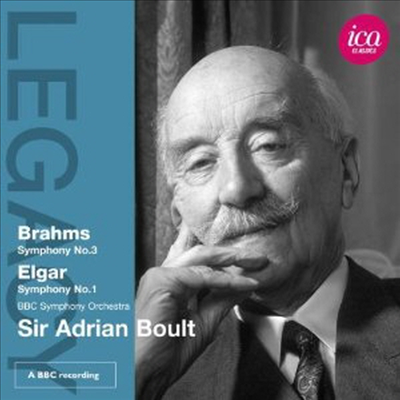 브람스: 교향곡 3번, 엘가: 교향곡 1번 (Brahms: Symphony No.3, Elgar: Symphony No.1)(CD) - Adrian Boult