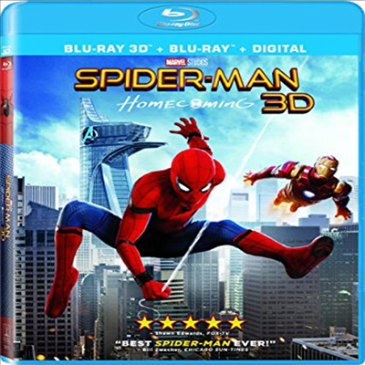 Spider-Man: Homecoming (스파이더맨: 홈커밍) (2017) (한글무자막)(Blu-ray 3D + Blu-ray + Digital)