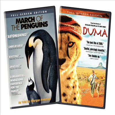 March Of The Penguins &amp; Duma (펭귄 - 위대한 모험)(지역코드1)(한글무자막)(DVD)