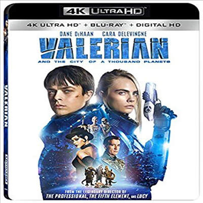 Valerian And The City Of A Thousand Planets (발레리안: 천 개 행성의 도시) (2017) (한글무자막)(4K Ultra HD + Blu-ray + Digital HD)