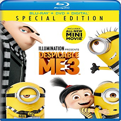 Despicable Me 3 (슈퍼배드 3) (2017) (한글무자막)(Blu-ray + DVD + Digital)