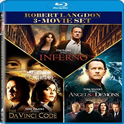 Angels & Demons / Da Vinci Code / Inferno (천사와 악마/다빈치 코드/인페르노) (한글무자막)(3Blu-ray)