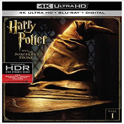 Harry Potter And The Sorcerer's Stone (해리 포터와 마법사의 돌) (2001) (한글무자막)(4K Ultra HD + Blu-ray + Digital)