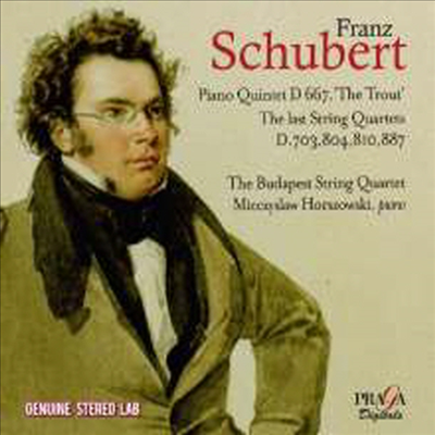 슈베르트: 피아노 오중주 &#39;송어&#39; &amp; 후기 현악 사중주 (Schubert: Piano Quintet in A major, D667 &#39;The Trout&#39; &amp; String Quatets Nos.12 - 15) (2CD) - Budapest String Quartet