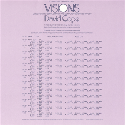 David Cope - Visions - Music For Orchestra 2 Pianos (CD)