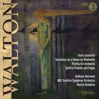 월튼: 바이올린 협주곡 &amp; 힌데미트 주제에 의한 변주곡 (William Walton: Violin Concerto &amp; Variations On A Theme By Hindemith)(CD) - Martyn Brabbins