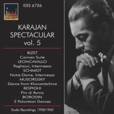 카라얀이 지휘하는 오케스트라 작품 5집 (Karajan Spectacular, Vol.5)(CD) - Herbert von Karajan