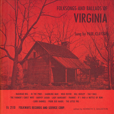 Paul Clayton - Folksongs And Ballads Of Virginia (CD)