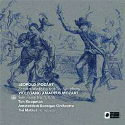 L.모차르트: 장난감 교향곡 &amp; 모차르트: 변주곡 &#39;아 어머니께 말씀드리죠&#39; (L.Mozart: Cassation In G &#39;Toy Symphony&#39; &amp; Mozart: 12 Variations On ‘Ah, Vous Dirai-Je, Maman&#39; In C Major, K265)(CD) - Ton Koopma