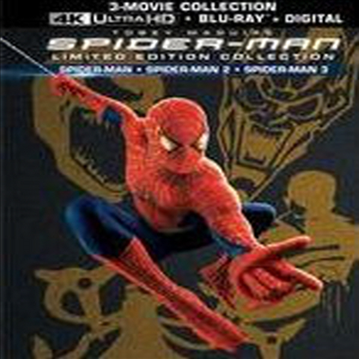 Spider-Man / Spider-Man 2 / Spider-Man 3: Limited Edition Collection (스파이더맨 3부작) (4K Ultra HD + Blu-ray + Digital HD)(한글무자막)