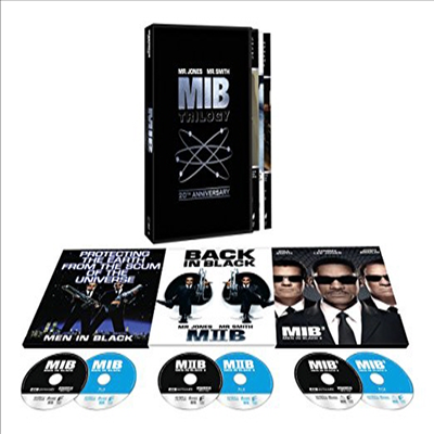 Men In Black Trilogy: 20th Anniversary Edition (맨 인 블랙 3부작) (한글자막)(4K Ultra HD + Blu-ray + Digital)