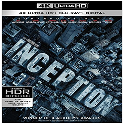 Inception (인셉션) (2010) (한글무자막)(4K Ultra HD + Blu-ray + Digital)