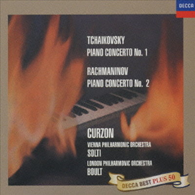 차이코프스키: 피아노 협주곡, 1번, 라흐마니노프: 피아노 협주곡 2번 (Tchaikovsky: Piano Concerto No.1, Rachmaninov: Piano Concerto No.2) (Ltd. Ed)(일본반)(CD) - Clifford Curzon