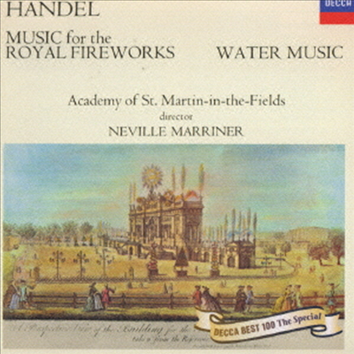 헨델: 왕궁의 불꽃놀이, 수상 음악 (Handel: Music For The Royal Fireworks, Water Music) (Ltd. Ed)(일본반)(CD) - Neville Marriner