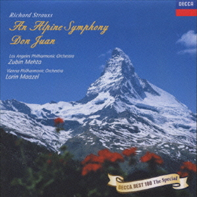 R. 슈트라우스: 알프스 교향곡, 돈 주앙 (R. Strauss: An Alpine Symphony, Don Juan) (Ltd. Ed)(일본반)(CD) - Zubin Mehta