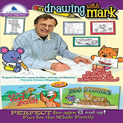 Drawing With Mark: Let's Go To The Zoo / Zoo (드로잉 위드 마크)(지역코드1)(한글무자막)(DVD)