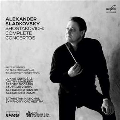 쇼스타코비치 협주곡집 - 바이올린, 첼로 &amp; 피아노 1, 2번 (Shostakovich Concertos Nos.1, 2 - Violin, Cello &amp; Piano) (3CD) - Alexander Sladkovsky