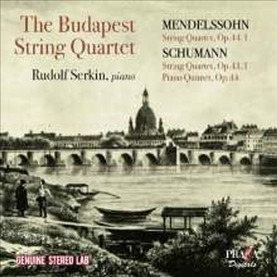 슈만: 현악 사중주 1번, 피아노 오중주, 멘델스존: 현악 사중주 3번 (Schumann: String Quartet No.1 & Piano Quintet, Mendelssohn: String Quartet No.3)(CD) - Budapest String Quartet