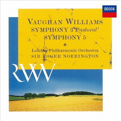 본 윌리암스: 교향곡 3, 5번 (Vaughan Williams: Symphonies No.3 & 5) (SHM-CD)(일본반) - Roger Norrington