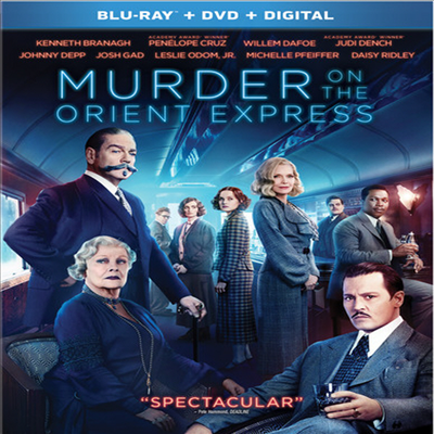 Murder On The Orient Express (오리엔트 특급 살인) (2017) (한글무자막)(Blu-ray + DVD + Digital)