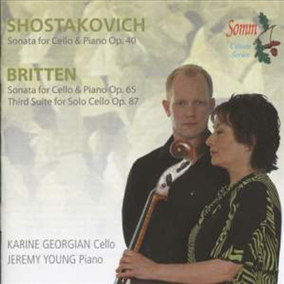 브리튼 &amp; 쇼스타코비치: 첼로 소나타 (Britten &amp; Shostakovich: Cello Sonatas)(CD) - Karine Georgian