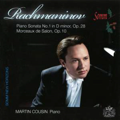 라흐마니노프: 피아노 소나타 1번 &amp; 살롱 풍의 소품 (Rachmaninov: Piano Sonata No.1 &amp; Morceaux De Salon Op.10)(CD) - Martin Cousin