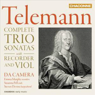 텔레만: 리코더와 바이올린이 참여하는 트리오 소나타 전곡 (Telemann: Complete Trio Sonatas with Recorder and Violin)(CD) - Da Camera