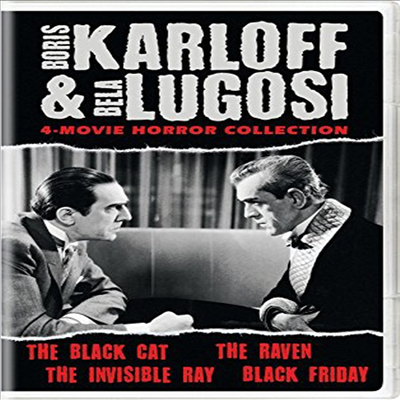 Boris Karloff &amp; Bela Lugosi Horror Classics Coll (보리스 칼로프)(지역코드1)(한글무자막)(DVD)