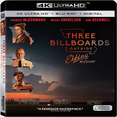 Three Billboards Outside Ebbing, Missouri (쓰리 빌보드) (2017) (한글무자막)(4K Ultra HD + Blu-ray + Digital)