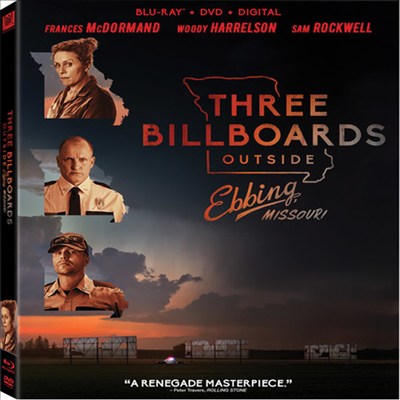 Three Billboards Outside Ebbing, Missouri (쓰리 빌보드) (2017) (한글무자막)(Blu-ray + DVD + Digital)