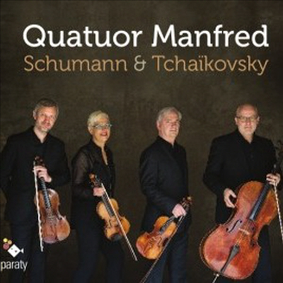 슈만 &amp; 차이코프스키: 현악 사중주 2번 (Schumann &amp; Tchaikovsky: String Quartets No.2)(CD) - Quatuor Manfred