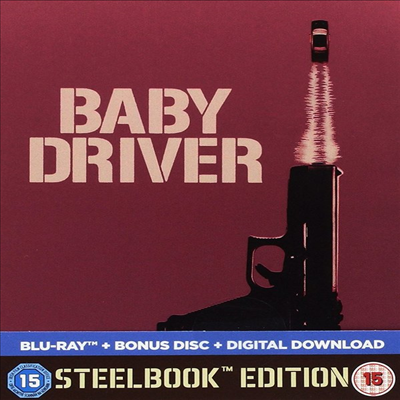 Baby Driver (베이비 드라이버) (2017) (PAL방식)(한글무자막)(Blu-ray + Bonus Disc + Digital Download)(Steelbook Edition)(PAL방식)(Blu-ray)