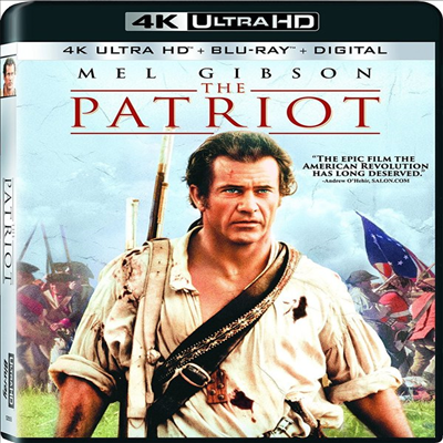 The Patriot (패트리어트 - 늪 속의 여우) (2000) (한글무자막)(4K Ultra HD + Blu-ray + Digital)