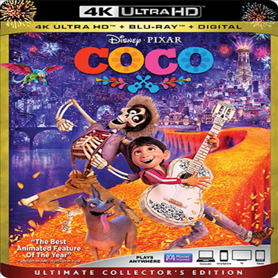 Coco (코코) (2017) (한글무자막)(4K Ultra HD + Blu-ray + Digital)