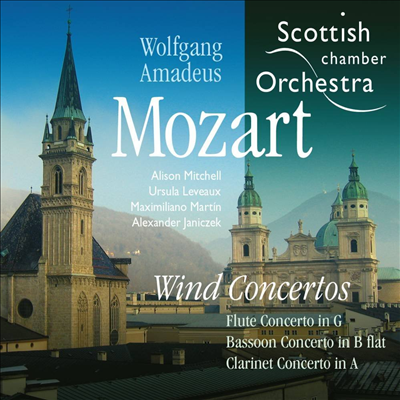 모차르트: 플루트 협주곡 1번, 바순 협주곡 &amp; 클라리넷 협주곡 (Mozart: Flute Concerto No.1, Bassoon Concerto &amp; Clarinet Concerto)(CD) - Alison Mitchell