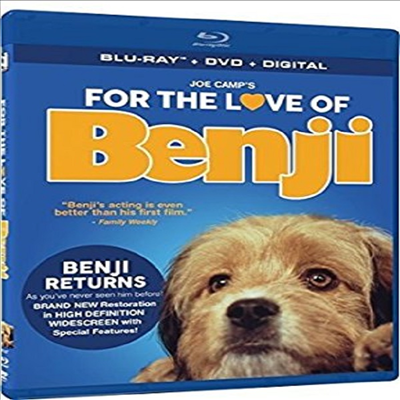 For The Love Of Benji (벤지 2 - 사랑을 위하여)(한글무자막)(Blu-ray)