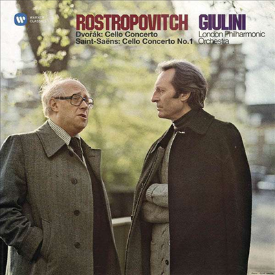 드보르작 & 생상스: 첼로 협주곡 (Dvorak & Saint-Saens: Cello Concertos) (180g)(2LP) - Mstislav Rostropovich