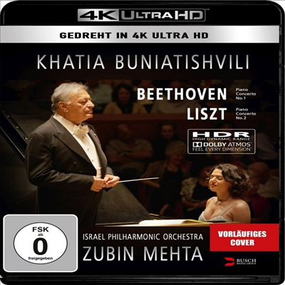 리스트: 피아노 협주곡 2번 &amp; 베토벤: 피아노 협주곡 1번 (Liszt &amp; Beethoven: Piano Concertos) (4K Ultra HD) (2017) - Zubin Mehta