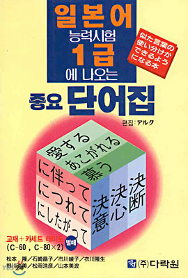 일본어능력시험 1급에 나오는 중요단어집