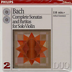 Arthur Grumiaux 바흐: 무반주 바이올린 소나타와 파르티타 전곡 (Bach: Complete Sonatas and Partitas for Solo Violin)