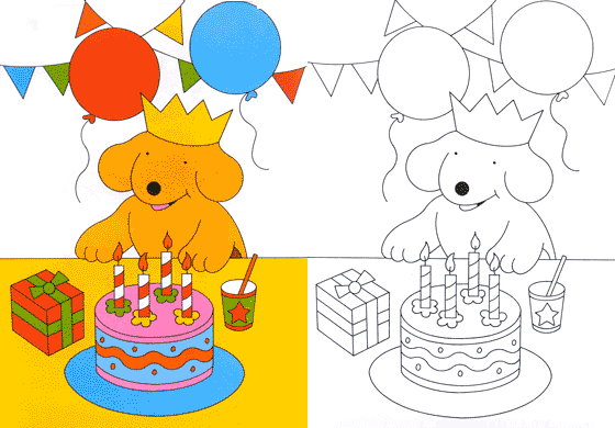 Spot&#39;s Birthday Party (First Colouring)