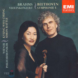 베토벤 : 교향곡 5번 / 브람스 : 바이올린 협주곡 - 정경화, 래틀