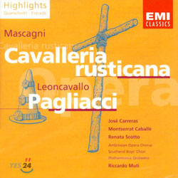 Mascagni : Cavalleria Rusticana, etc. : CarrerasㆍMuti