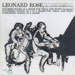 Schubert / Boccherini / Sammartini : Sonata : Leonard Rose