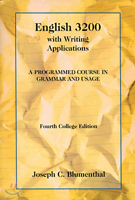 English 3200 with Writing Applications: A Programmed Course in Grammar and Usage (Paperback, 4)