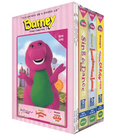 Barney : Video Collection 1 (3 Pack Set) 영어자막 + 영한대본