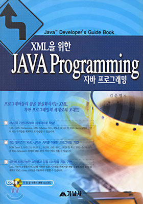 XML을 위한 JAVA Programming : Java Developer's Guide Book
