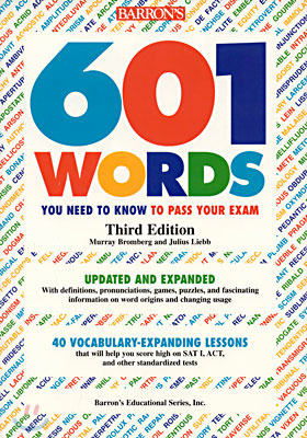 Barron&#39;s 601 Words You Need to Know to Pass Your Exam