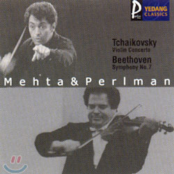 TchaikovskyㆍBeethoven : Violin ConcertoㆍSymphony No.7 : Mehta &amp; Perlman
